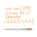 Uni Uni-Ball One Gel Ink Ballpoint Pen 0.5 Orange