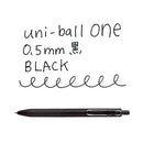 Uni Uni-Ball One Gel Ink Ballpoint Pen 0.5 Black (Black Axis)