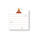 Yamazakura Bookmark Memo Pad Reading Books: Kimono Lady, Sumo Wrestler, Samurai (3 design x 5 sheets)
