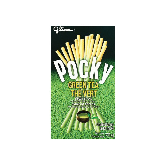 コッキー Glico Matcha Green Tea Pocky 70g| Japanese Snack - Glico | Oomomo