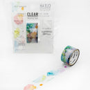 Round Top Washi Masking Tape Clear Washi Masking Tape Flower Decoration Tone On Tone