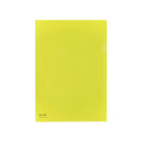 Lihit Lab A4 Clear File Folder Yellow