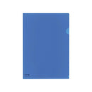 Lihit Lab A4 Clear File Folder Blue