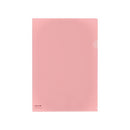 Lihit Lab A4 Clear File Folder Peach