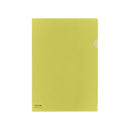 Lihit Lab A4 Clear File Folder Crystal Yellow