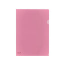 Lihit Lab A4 Clear File Folder Crystal Pink