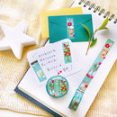 World Craft Washi Masking Tape Glittering Fresh Mass 15mm Ã— 5m Flowers