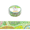 World Craft Glittery Flower Garden Washi Masking Tape KRMT15-068