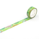 World Craft Glittery Flower Garden Washi Masking Tape KRMT15-068