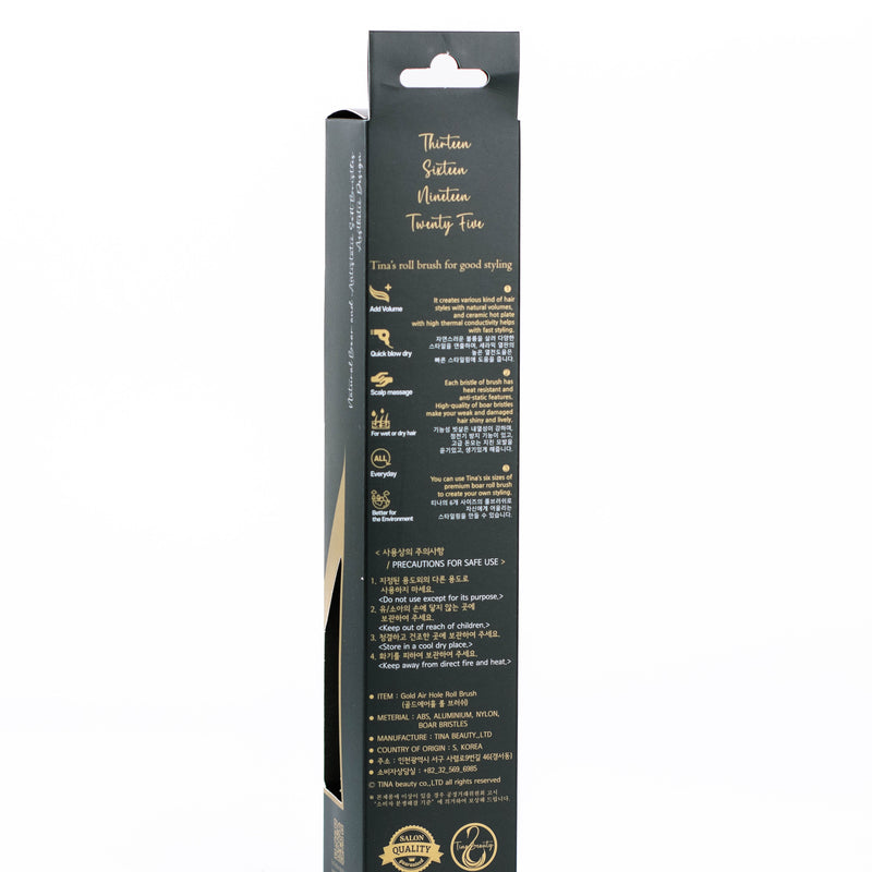 Tina Beauty Premium Gold Ceramic Air Hole Round Brush