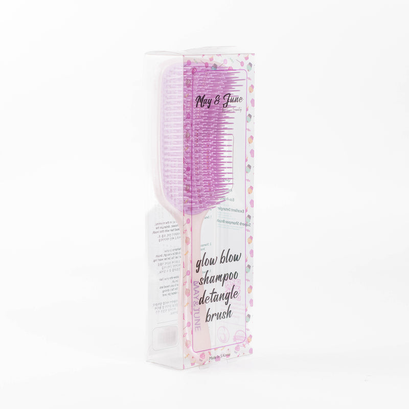 Tina Beauty May & June Glow Blow Shampoo Detangle Hair Brush