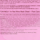TONYMOLY I'm REAL Mask Sheet Red Wine Face Sheet Mask 1pc