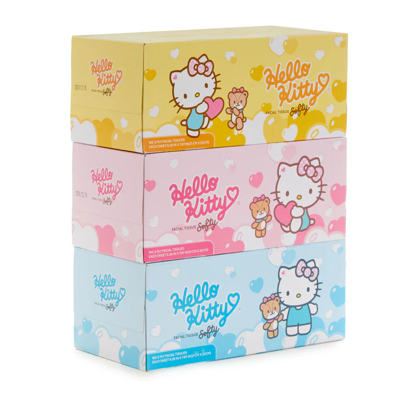 ITC Hello Kitty Facial Tissues 2-ply 180 Sheets x 3 Packs