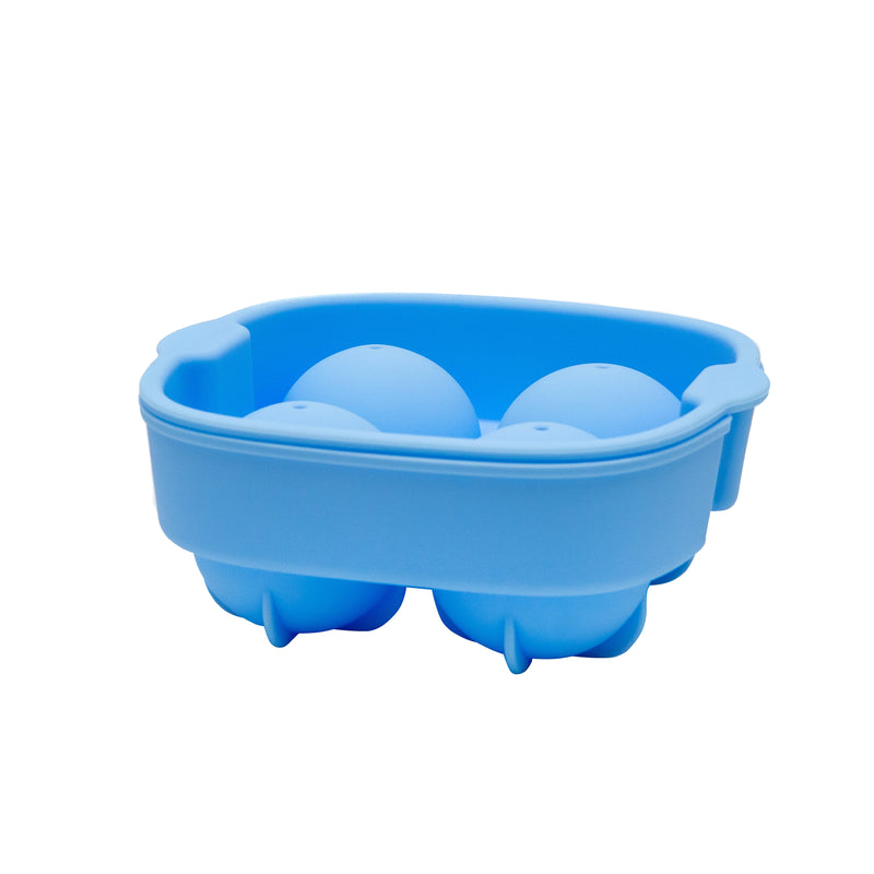 Silicone Ice Tray (4 ball) Sky blue