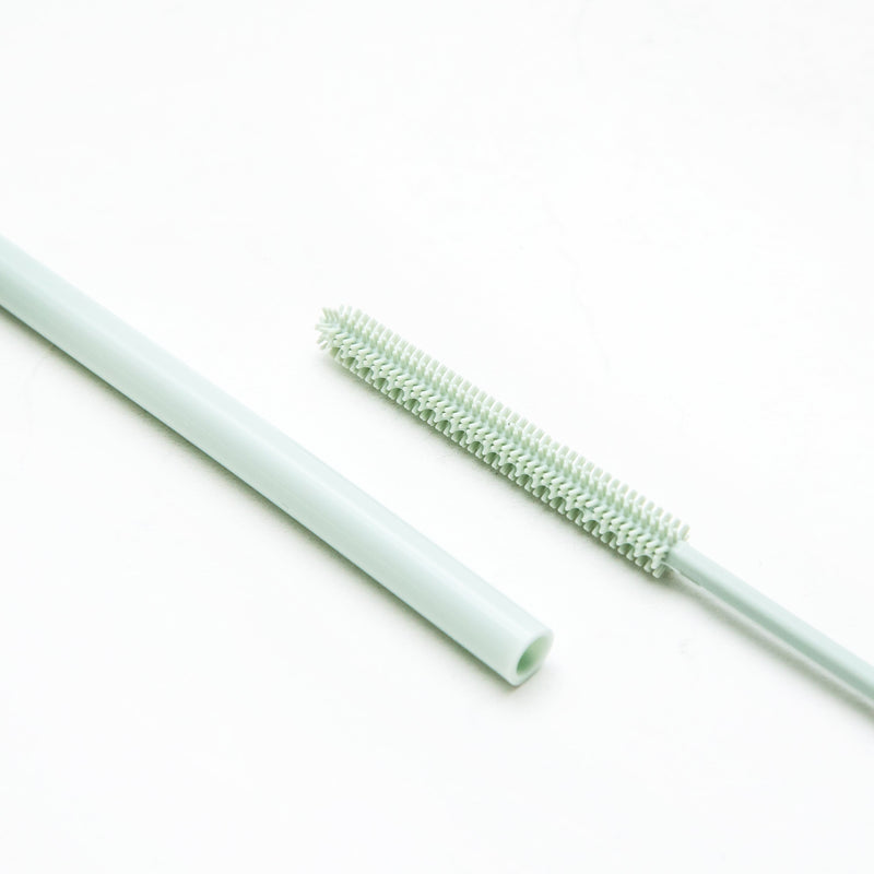 Silicone Straw brush /Straw 3Pset Dark Mint