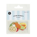 Suatelier 21pcs Vegetables 7 Designs Die-Cut Sticker Flakes
