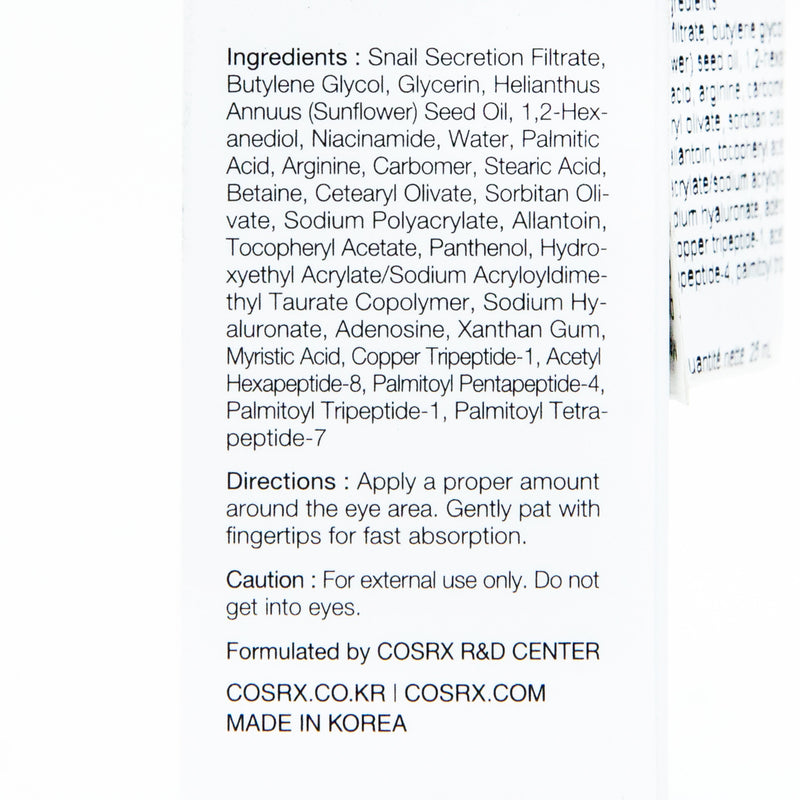 Cosrx Advanced Snail Peptide Eye Cream 25ml