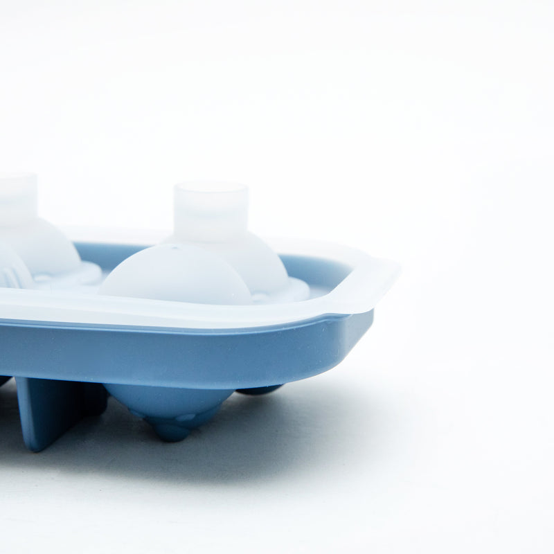 Silicone Bear&Cat Ice Tray Dark Blue