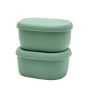 Silipot Silicone Airtight Container S 2P Dark Green