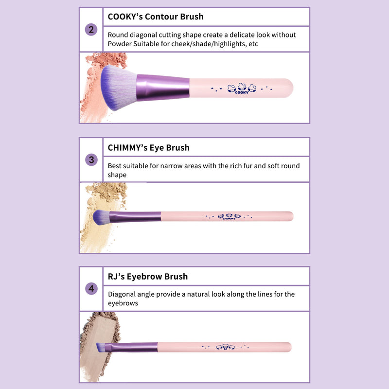 BT21 Minini Makeup Brush Set