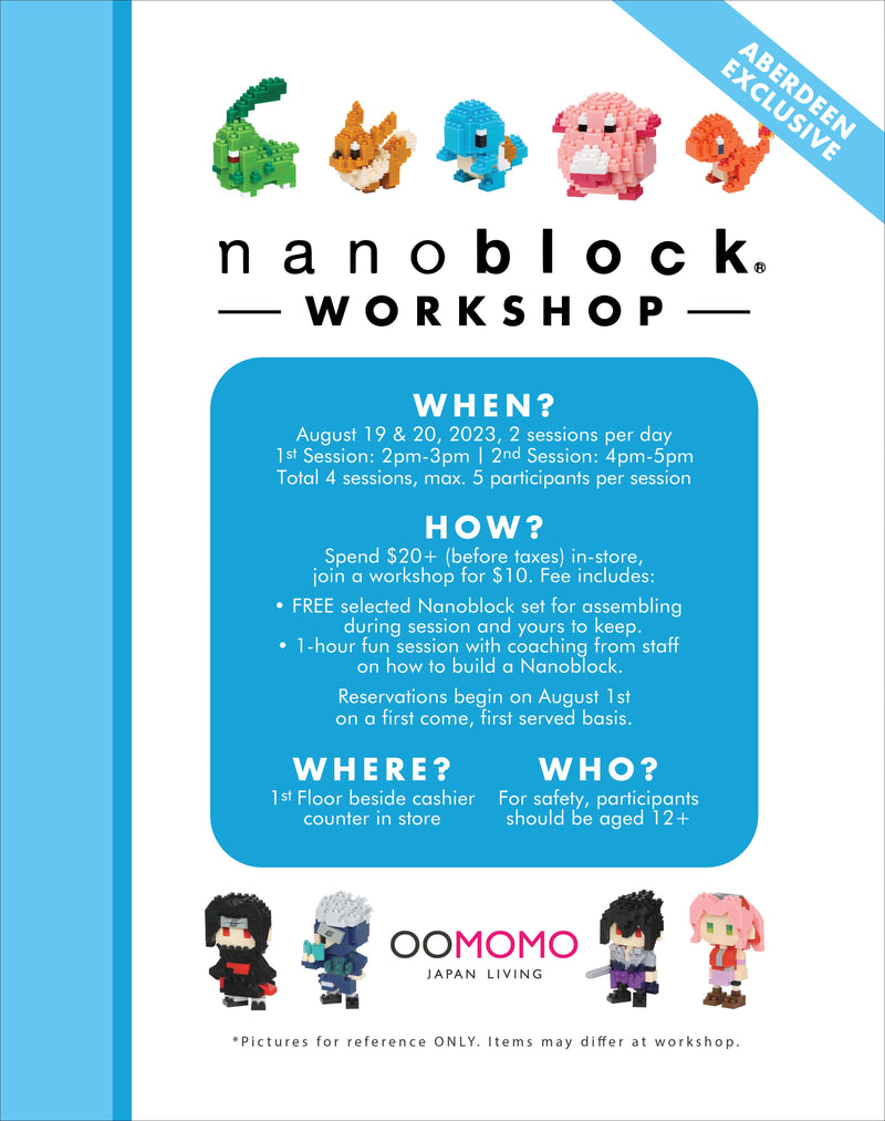 Nanoblock Workshop Oomomo Event