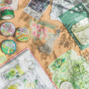 BGM Blooming Flower in a Bottle Sticker Flakes (Dark Green)