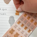 Ryuryu Teddy Bear PVC Stickers GS15