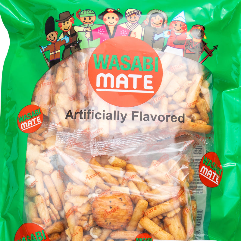 RICE CRACKER WASABI MATE ARARE 16OZ SK 454G