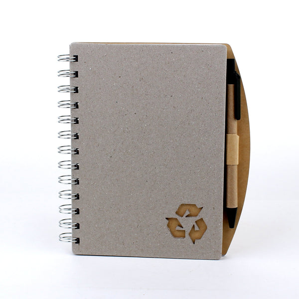 A5 Recycled Lined Notebook with Pen