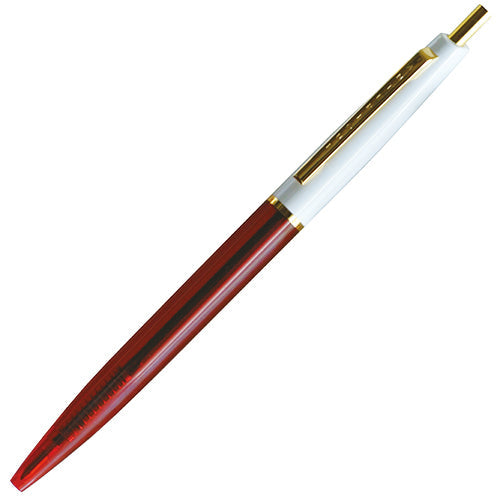 Anterique Oil-Based Ballpoint Pen 0.5mm White + Red
