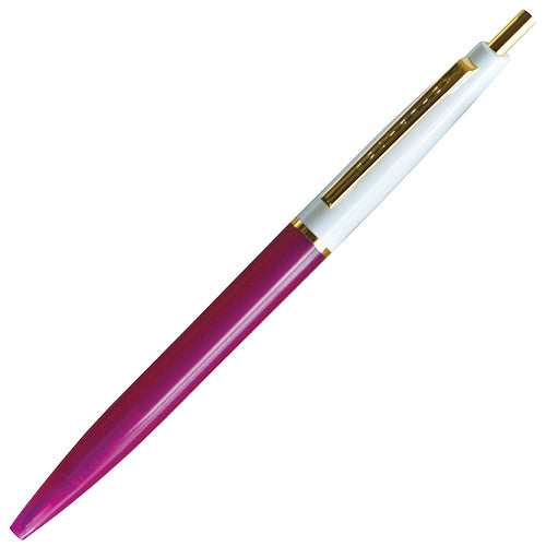 Anterique Oil-Based Ballpoint Pen 0.5mm White + Purple