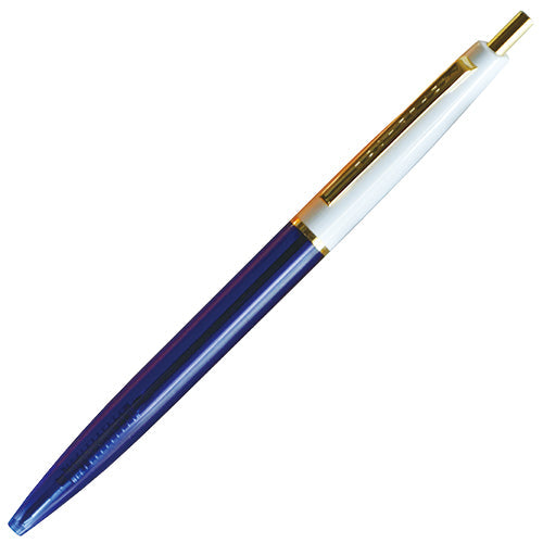 Anterique Oil-Based Ballpoint Pen 0.5mm White + Blue