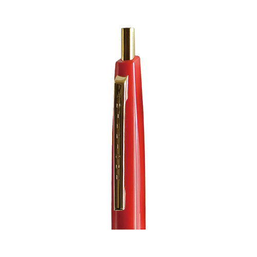Anterique Oil-Based Ballpoint Pen 0.5mm Upper Barrel Fire Red