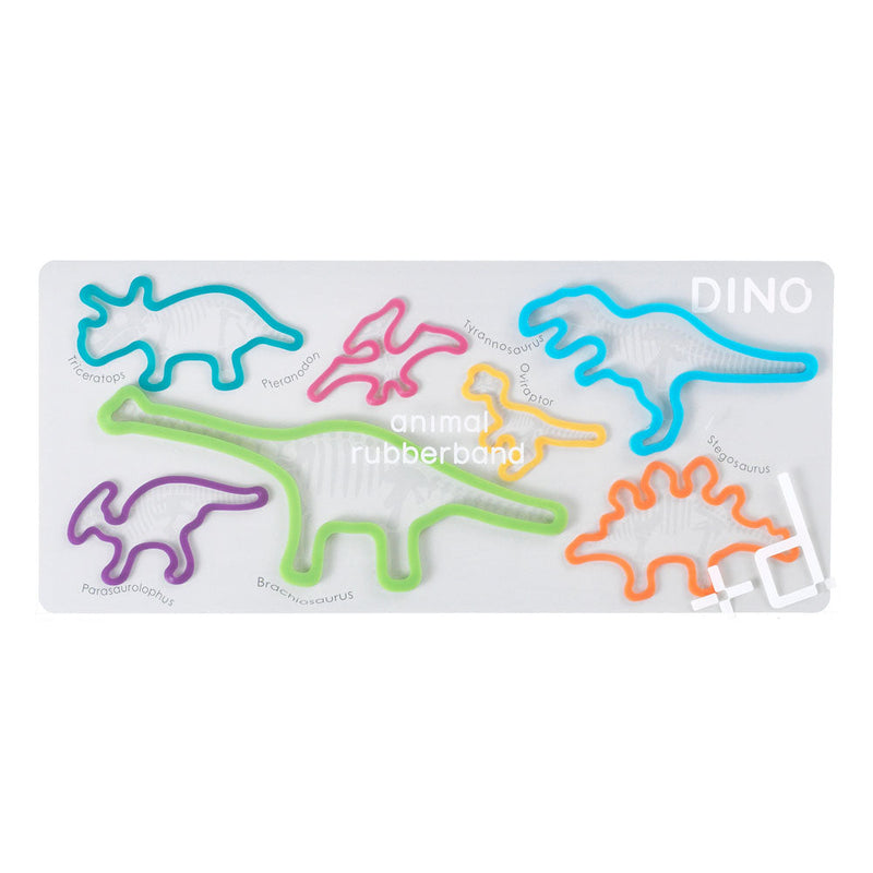 H Concept Koncent +d Rubber Band Animal Rubber Band 7 Piece DINO