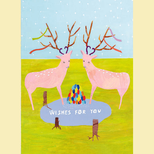 Konno Printing Greeting Card Deers