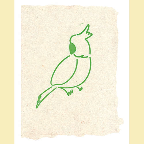 Konno Printing Greeting Card Parrot