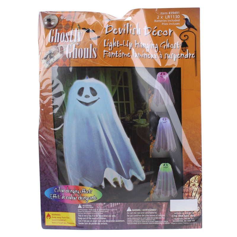 G.Ghouls 24" Colour Changing Light- Up Hanging Ghost, polybag