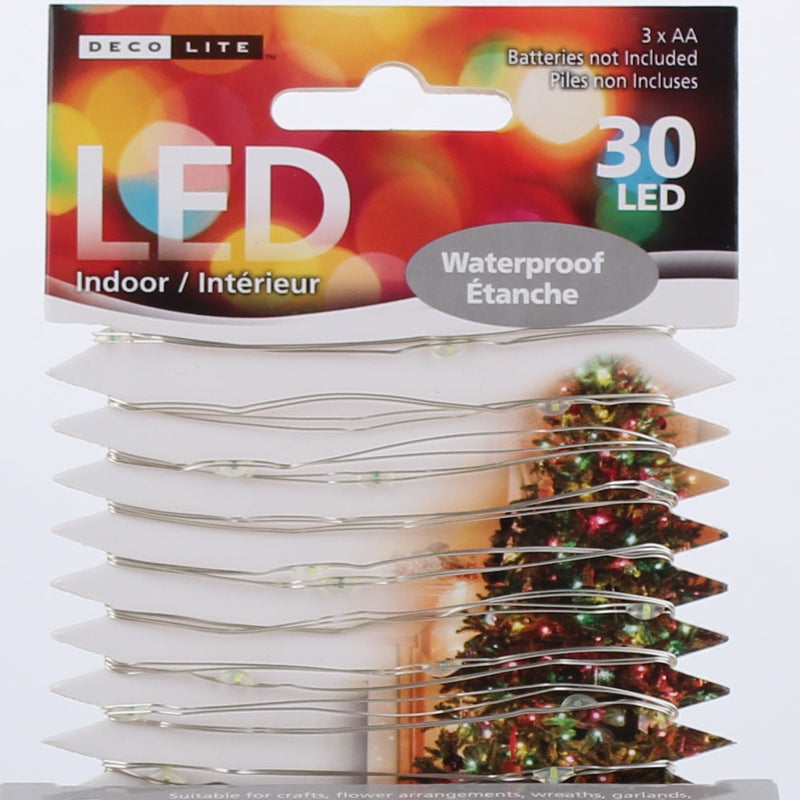 30 LED Submersible Lights-White, Indoor, Deco 2.8M 