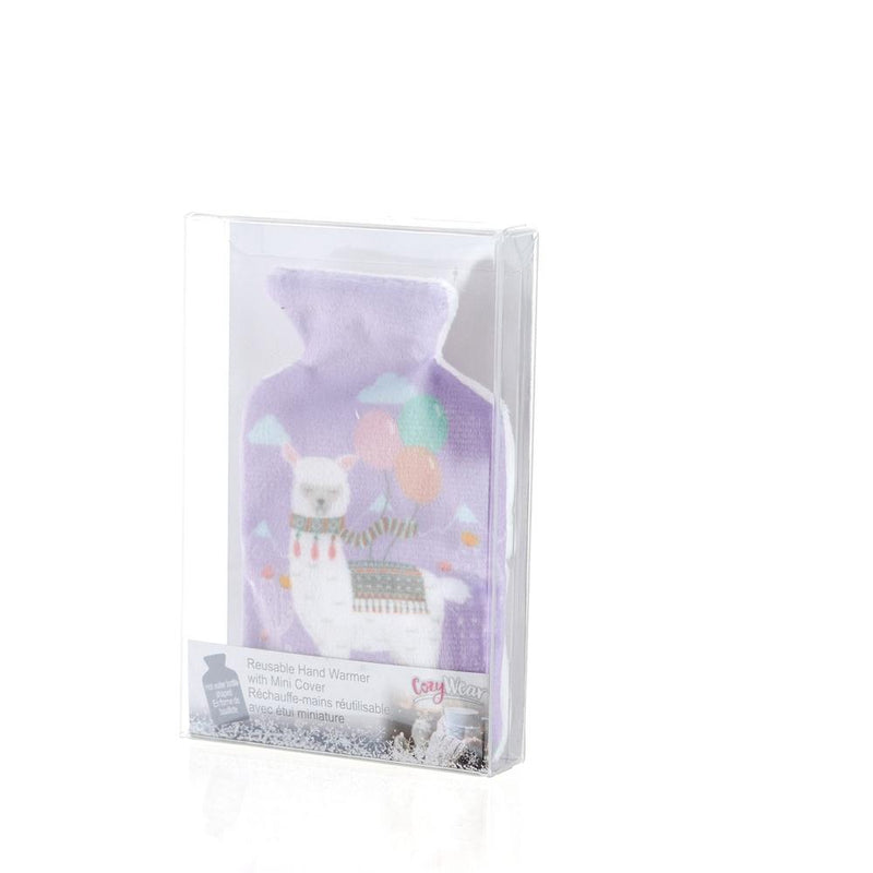 Cozywear Bottle Shaped Hand Warmer with Llama Fleece Cover