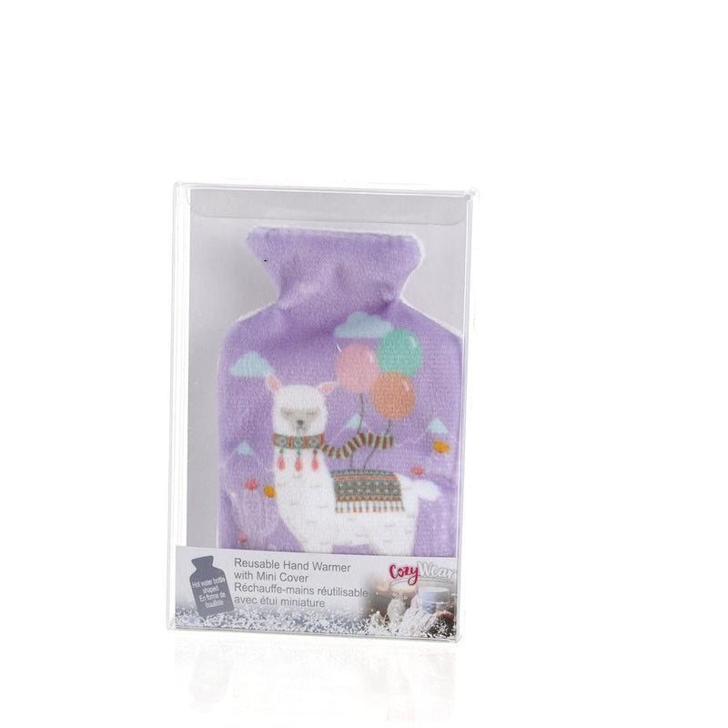 Cozywear Bottle Shaped Hand Warmer with Llama Fleece Cover