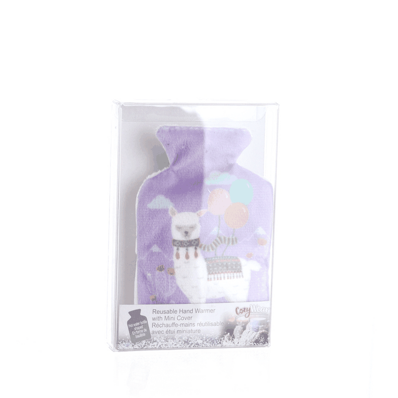 Cozywear Bottle Shaped Hand Warmer with Llama Fleece Cover