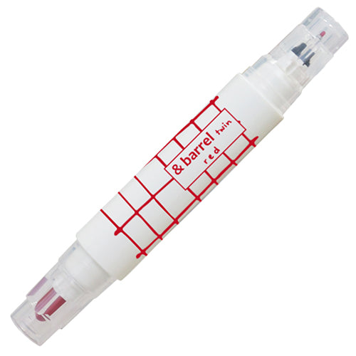 Epoch Chemical &Barrel Fluorescent Marker Highlighter Twin Red