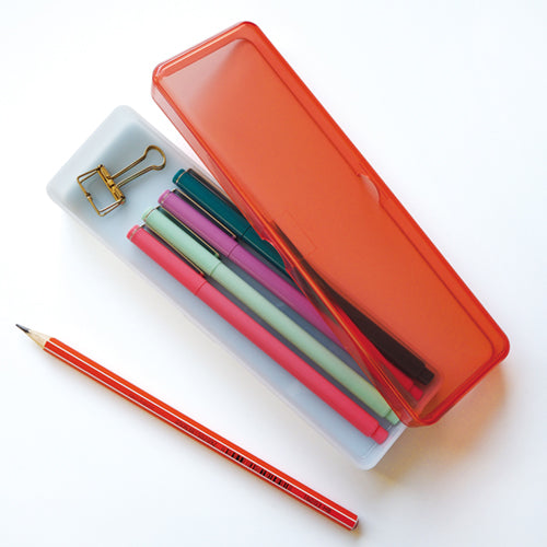 Pencil Case (2x18.8x5.7cm/El Commun/Sklo/SMCol(s): Clear,Yellow,Mint)