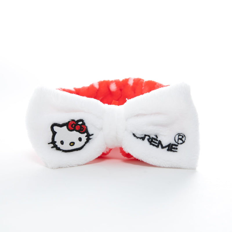 The Creme Shop Hello Kitty Classic White Plush Spa Headband