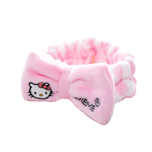 The Creme Shop Hello Kitty Pink White Plush Spa Headband