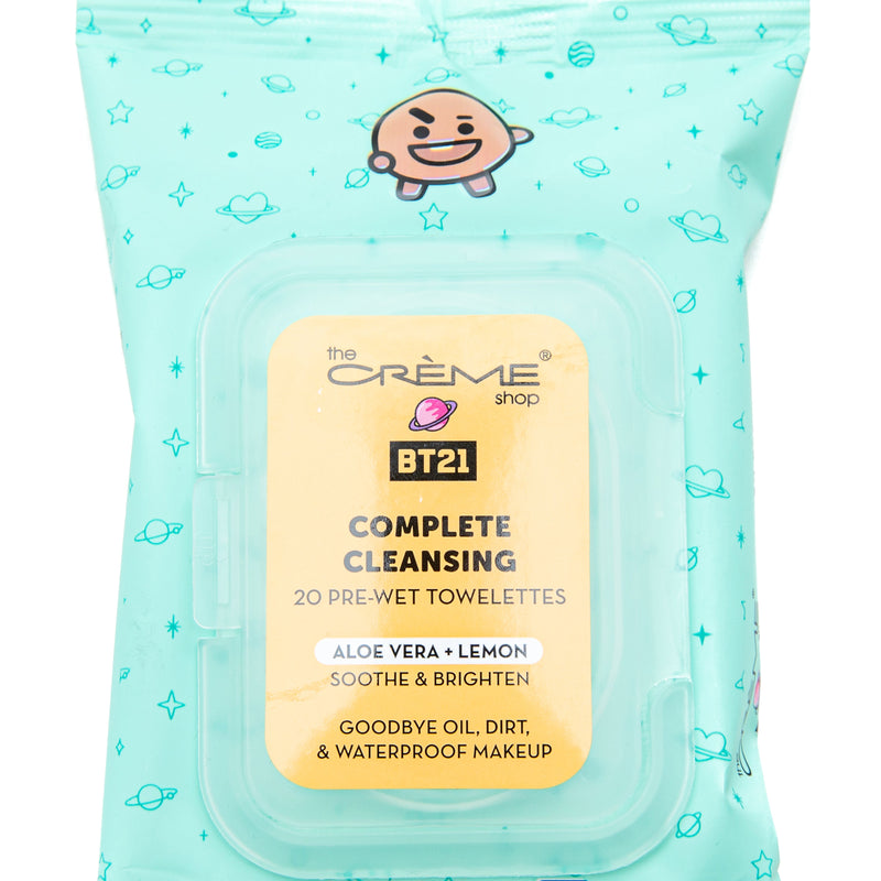 The Crème Shop BT21 Complete Cleansing Towelettes (Aloe Vera + Lemon)