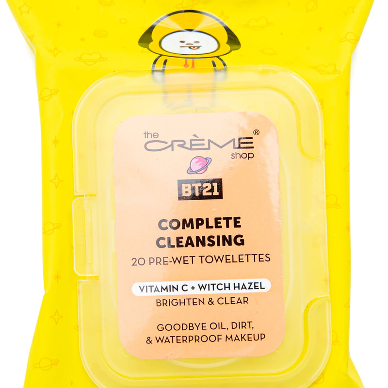 The Crème Shop BT21 Complete Cleansing Towelettes (Vitamin C + Witch Hazel)