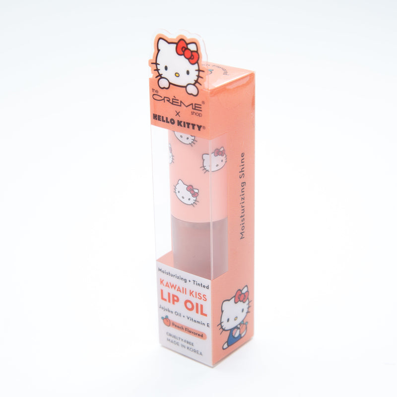 The Creme Shop Hello Kitty Kawaii Kiss Moisturizing Lip Oil Peach Flavored