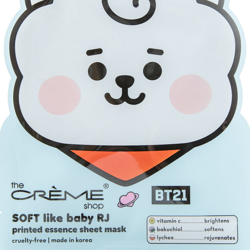 The Crème Shop BT21 SOFT Like Baby RJ Printed Essence Sheet Mask
