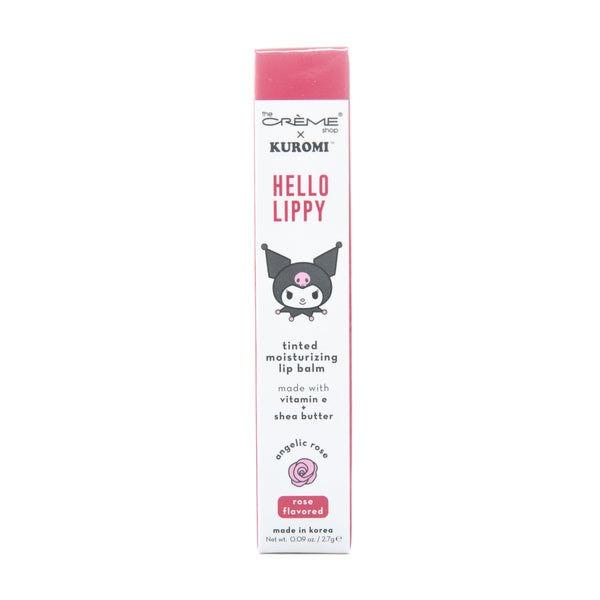 The Creme Shop Kuromi Hello Lippy Tinted Moisturizing Lip Balm Rose Flavored